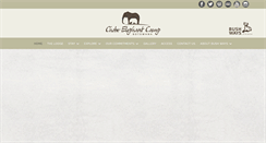 Desktop Screenshot of chobeelephantcamp.com